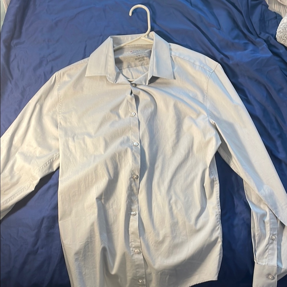 Calvin Klein Gray Medium Button Down - image 1